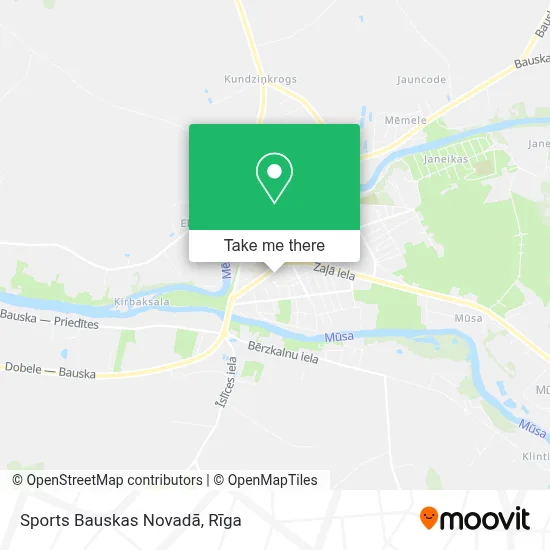 Sports Bauskas Novadā map