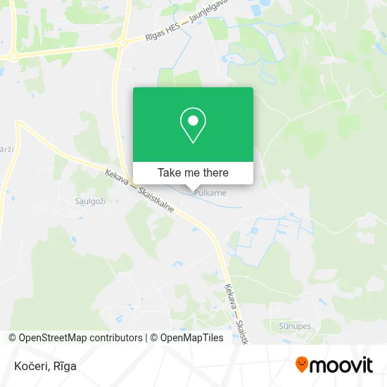 Kočeri map