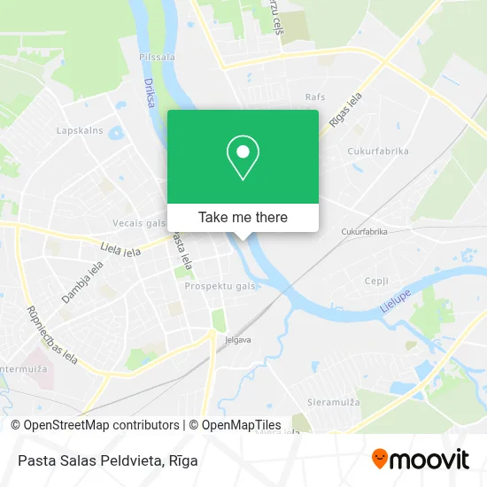 Pasta Salas Peldvieta map