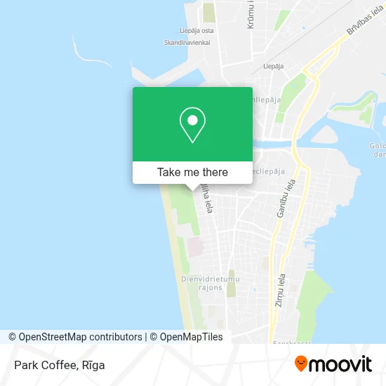 Park Coffee map
