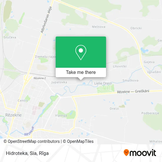 Hidroteka, Sia map