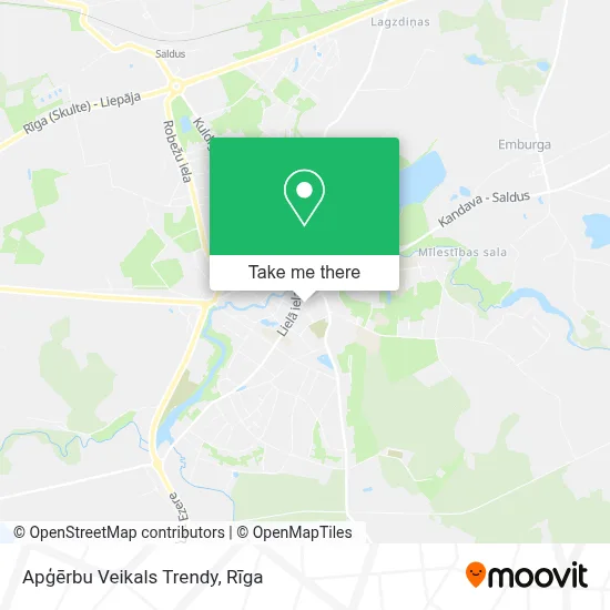 Apģērbu Veikals Trendy map
