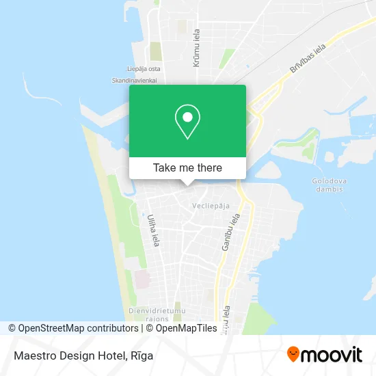 Maestro Design Hotel map