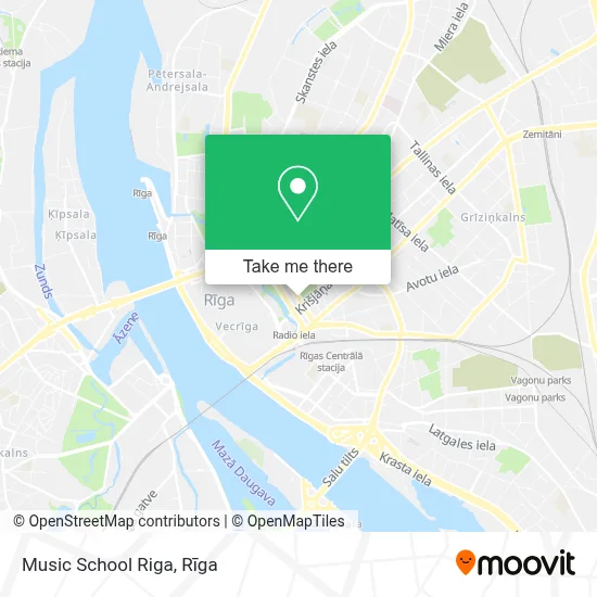 Music School Riga map