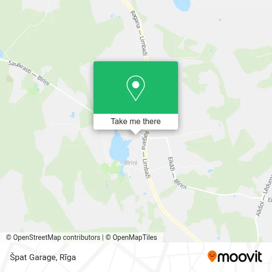 Špat Garage map