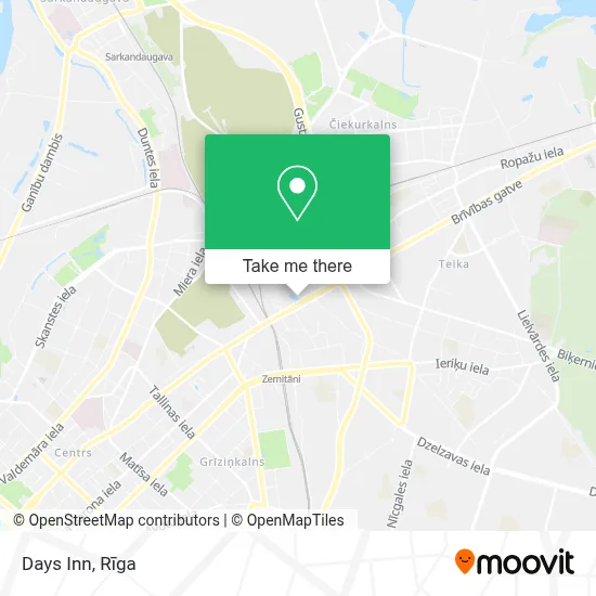 Days Inn map