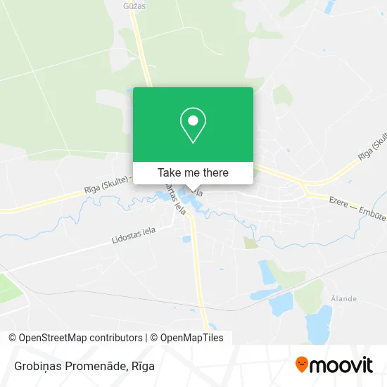 Grobiņas Promenāde map