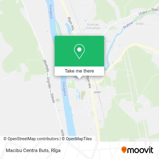 Macibu Centra Buts map