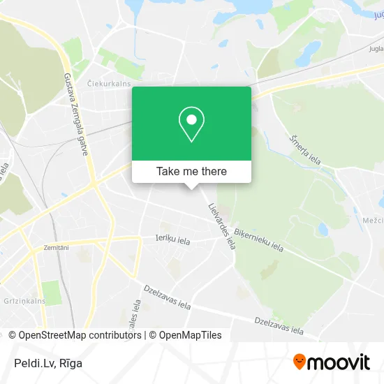Peldi.Lv map