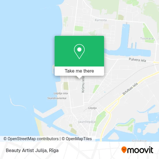 Beauty Artist Julija map