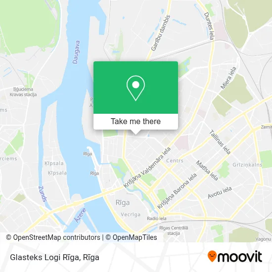 Glasteks Logi Rīga map