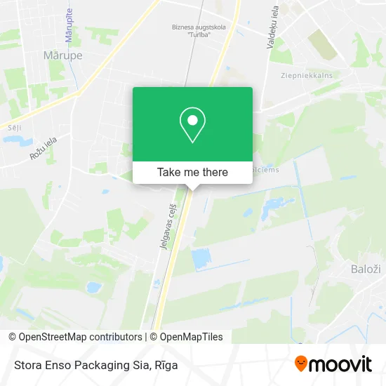Stora Enso Packaging Sia map