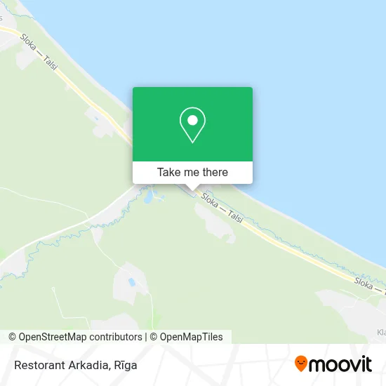 Restorant Arkadia map