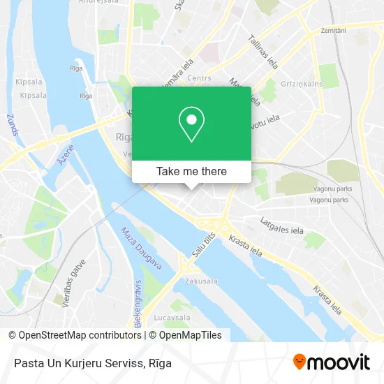 Pasta Un Kurjeru Serviss map