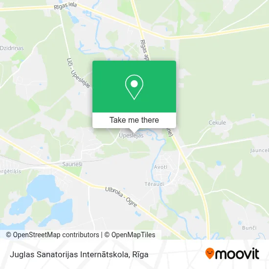 Juglas Sanatorijas Internātskola map