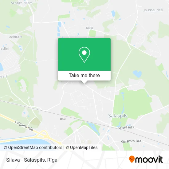 Silava - Salaspils map