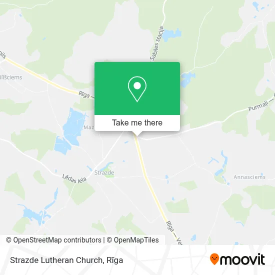 Strazde Lutheran Church map