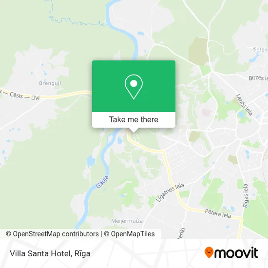 Villa Santa Hotel map