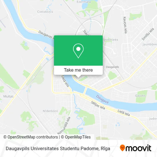 Daugavpils Universitates Studentu Padome map
