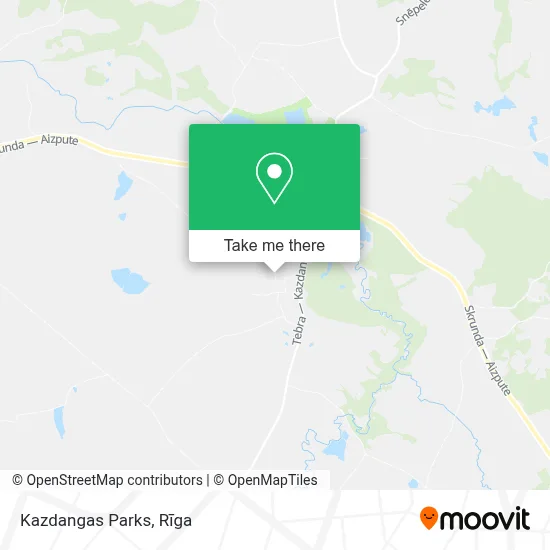 Kazdangas Parks map