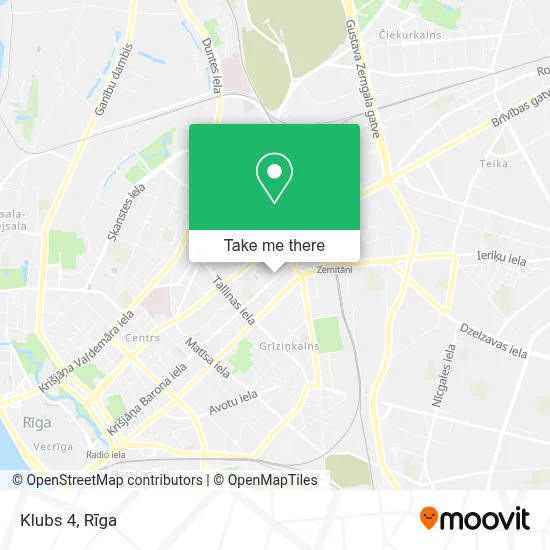 Klubs 4 map
