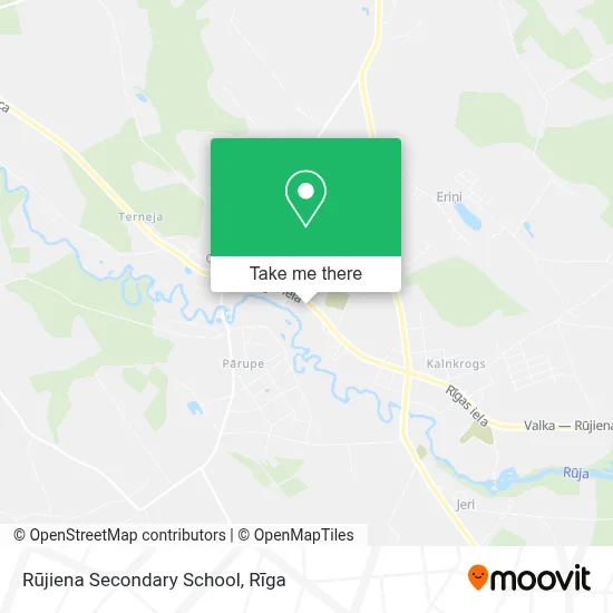 Rūjiena Secondary School map