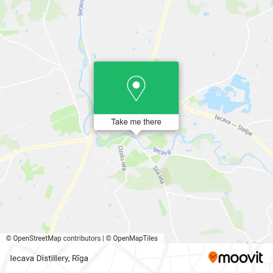 Iecava Distillery map