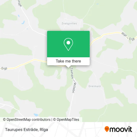 Taurupes Estrāde map