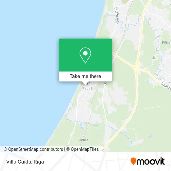 Villa Gaida map