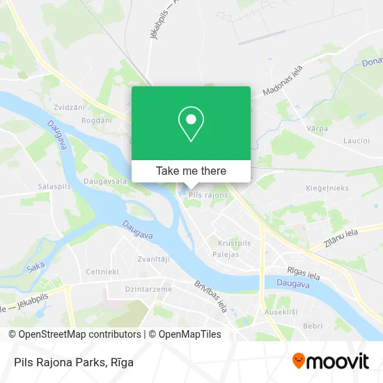 Pils Rajona Parks map