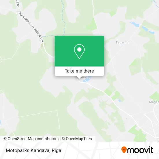 Motoparks Kandava map