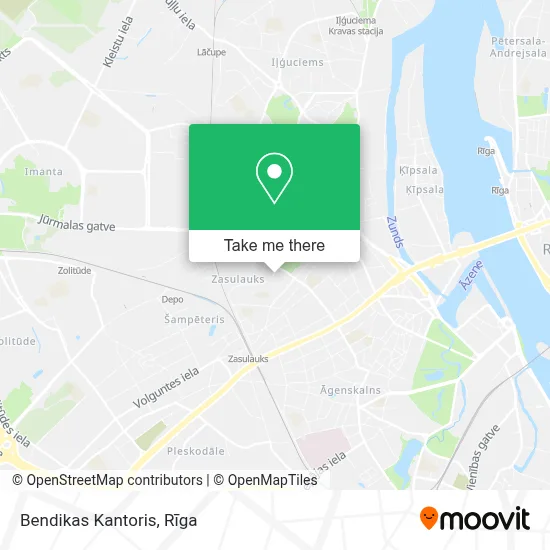 Bendikas Kantoris map