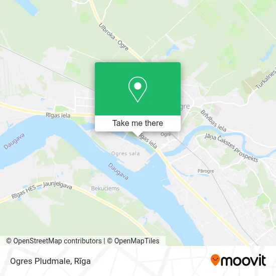 Ogres Pludmale map