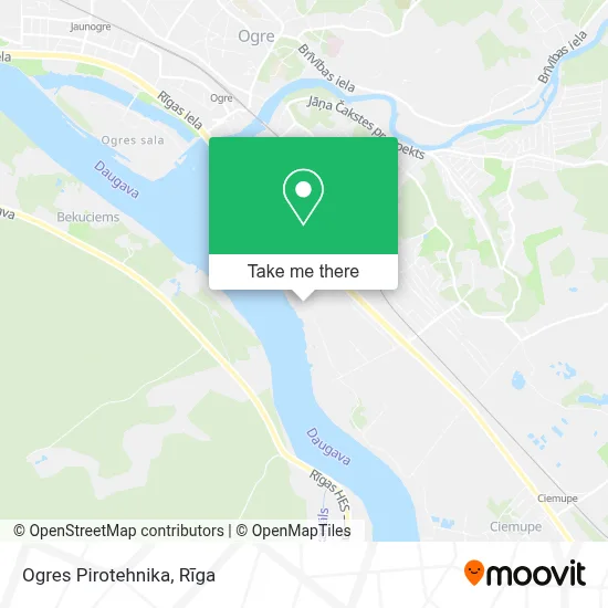 Ogres Pirotehnika map