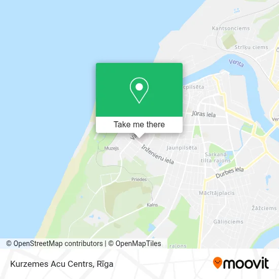 Kurzemes Acu Centrs map