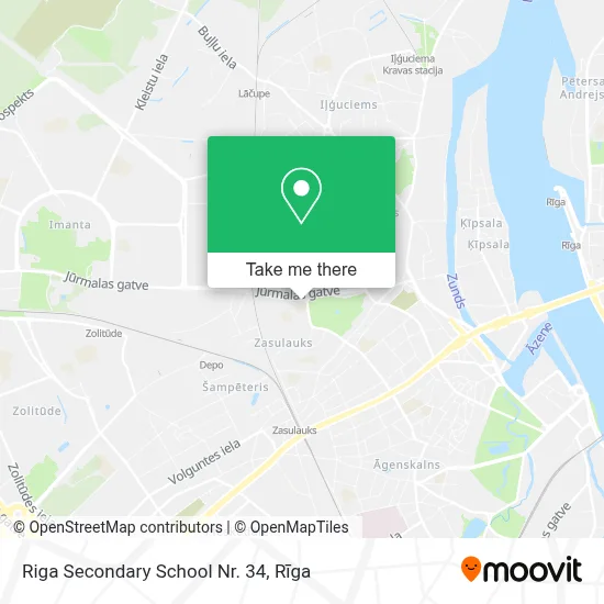 Riga Secondary School Nr. 34 map