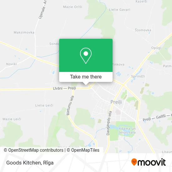 Goods Kitchen map