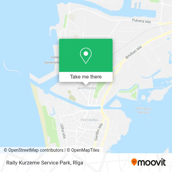 Rally Kurzeme Service Park map