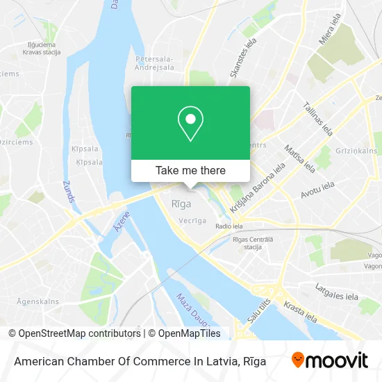 American Chamber Of Commerce In Latvia map