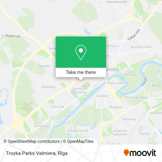 Troyka Parks Valmiera map