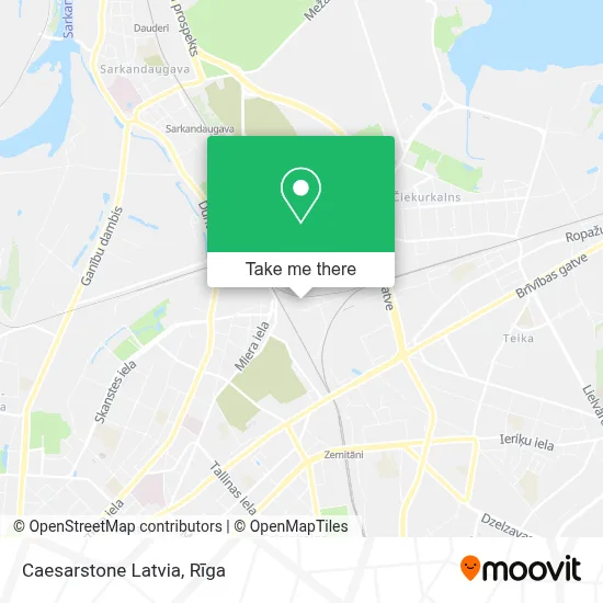 Caesarstone Latvia map