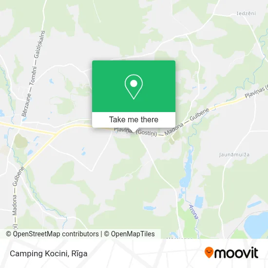 Camping Kocini map