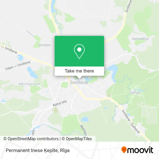 Permanent Inese Ķepīte map