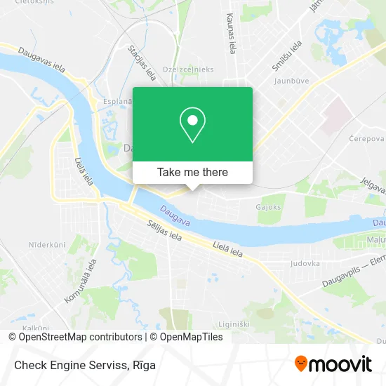 Check Engine Serviss map