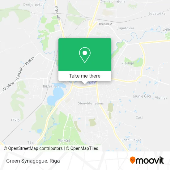 Green Synagogue map