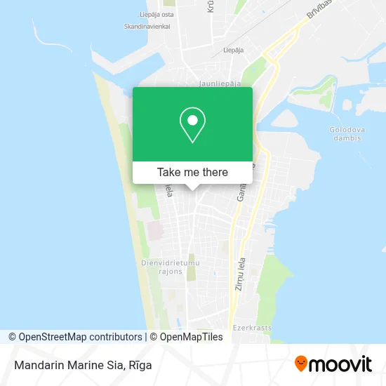 Mandarin Marine Sia map