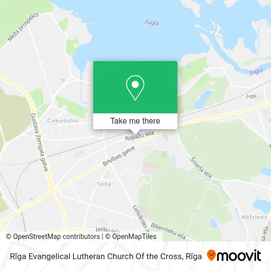 Rīga Evangelical Lutheran Church Of the Cross map