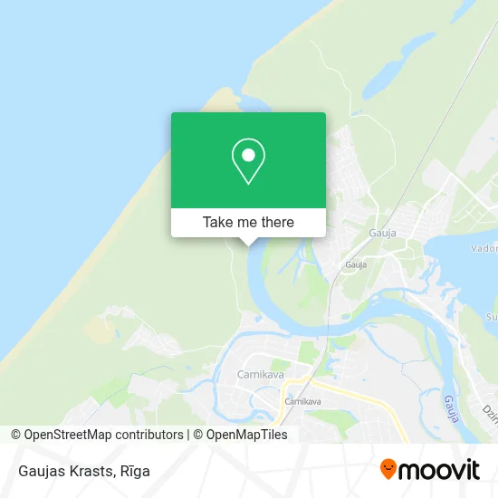 Gaujas Krasts map
