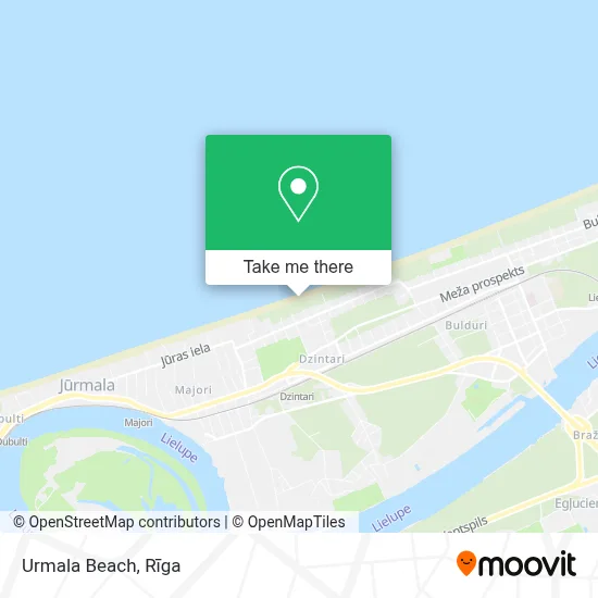 Urmala Beach map
