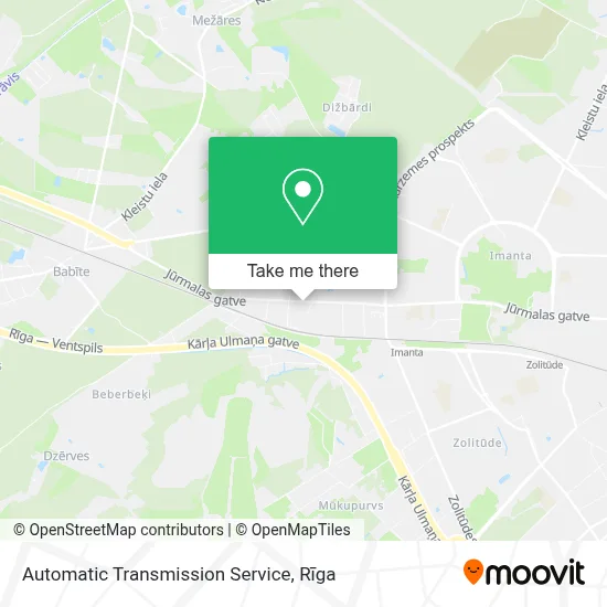 Automatic Transmission Service map